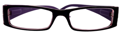 The French (Fleur De Lis) Bayonetta-style, rectangular High-End Women Reading Glasses Spring temple Optical Frame NY Fifth Avenue by NY Fifth Avenue