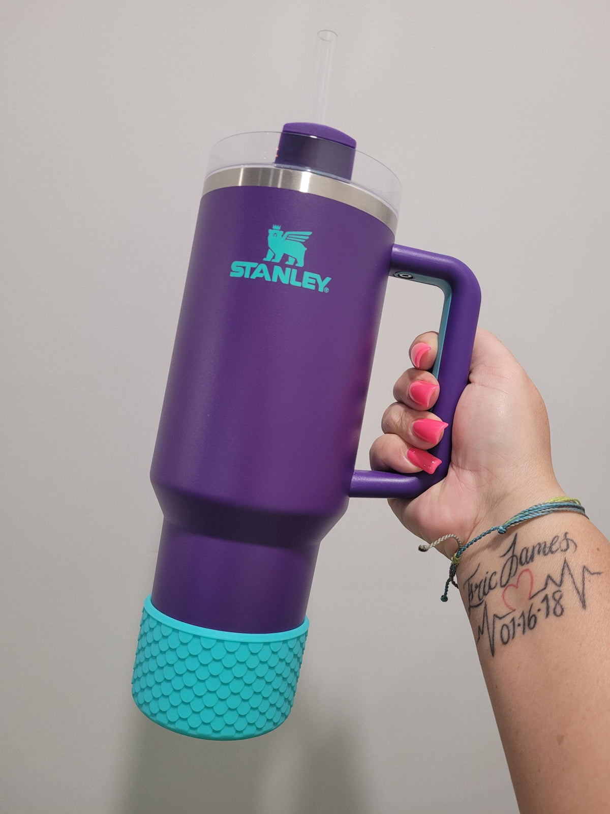 Aqua Mermaid Silicone Boot Bumper Sleeve for Tumblers by THE SALTY CHIC