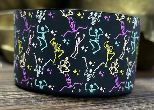 Dancin Skellys Silicone Boot Bumper Sleeve for Tumblers by THE SALTY CHIC