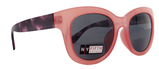 Greenville, High-End Line Bifocal (Clear On Top) Sun Readers for Women OR Non-Bifocal Readers Sunglasses (Pink) NY Fifth Avenue by NY Fifth Avenue