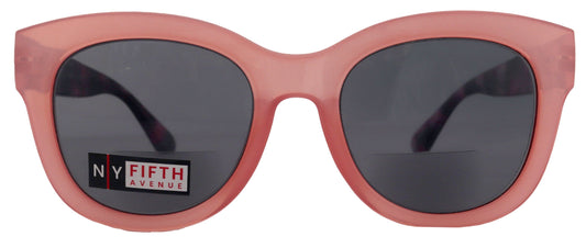 Greenville, High-End Line Bifocal (Clear On Top) Sun Readers for Women OR Non-Bifocal Readers Sunglasses (Pink) NY Fifth Avenue by NY Fifth Avenue