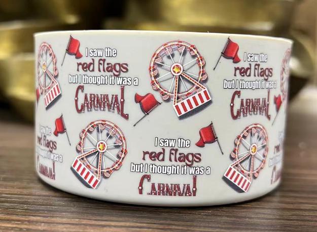 Red Flags Silicone Boot Bumper Sleeve for Tumblers by THE SALTY CHIC