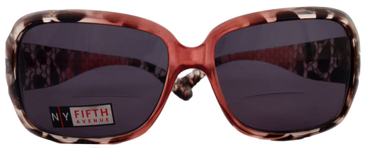 Olympia, High-End Line Bifocal (Clear On Top) Sun Readers for Women (Pink Tortoiseshell) NY Fifth Avenue by NY Fifth Avenue