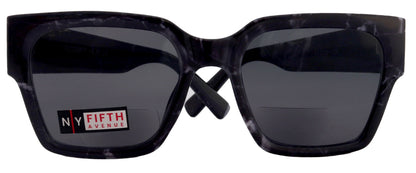 Minerva, High-End Line Bifocal (Clear On Top) Sun Readers for Women OR Non-Bifocal Readers Sunglasses (Black Marble) NY Fifth Avenue by NY Fifth Avenue