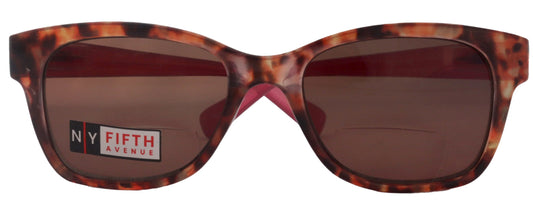Madison, High-End Line Bifocal (Clear On Top) Sun Readers for Women OR Non-Bifocal Readers Sunglasses (Tortoiseshell Pink) NY Fifth Avenue by NY Fifth Avenue