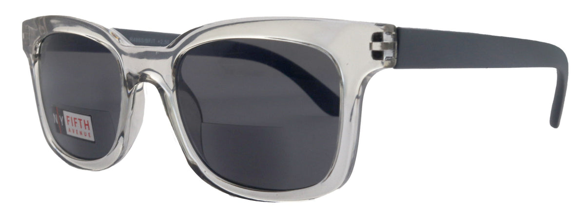 Mars, High-End Line Bifocal (Clear On Top) Sun Readers Unixes OR Non-Bifocal Readers Sunglasses (Transparent Grey) NY Fifth Avenue by NY Fifth Avenue
