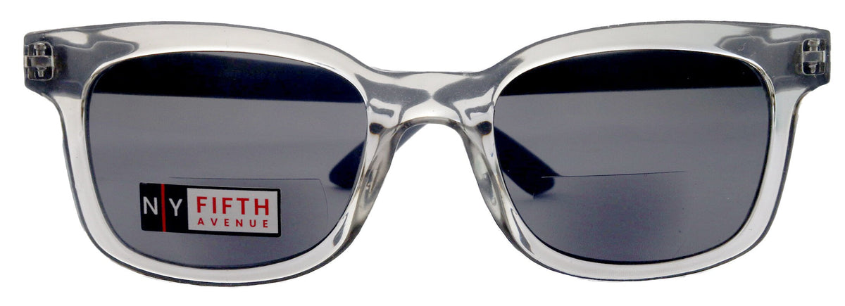 Mars, High-End Line Bifocal (Clear On Top) Sun Readers Unixes OR Non-Bifocal Readers Sunglasses (Transparent Grey) NY Fifth Avenue by NY Fifth Avenue