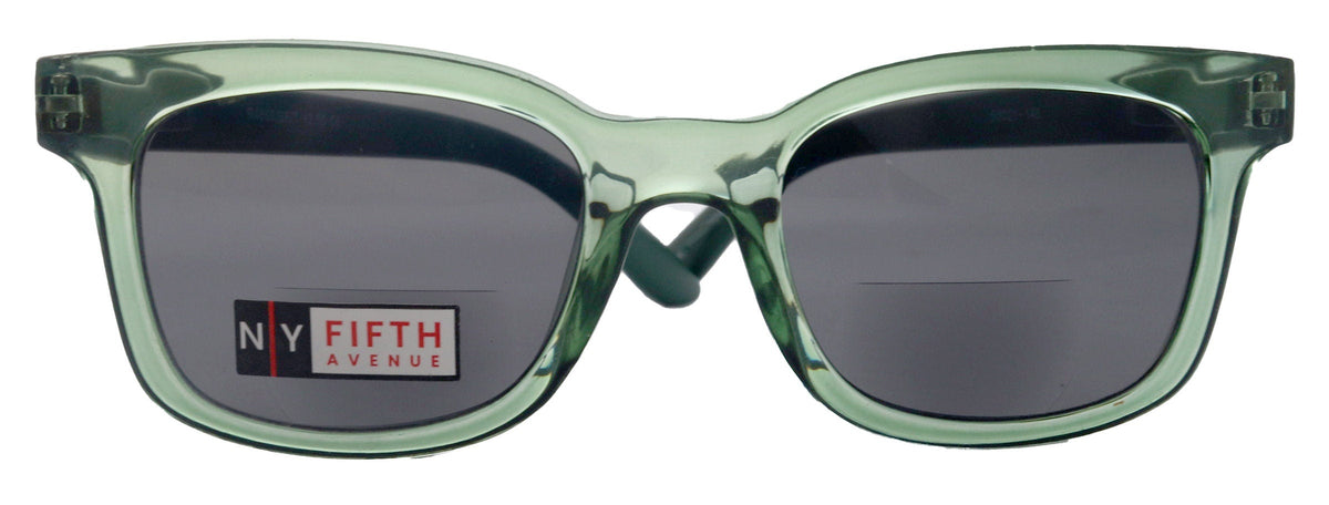Mars, High-End Line Bifocal (Clear On Top) Sun Readers Unixes OR Non-Bifocal Readers Sunglasses (Transparent Green ) NY Fifth Avenue by NY Fifth Avenue