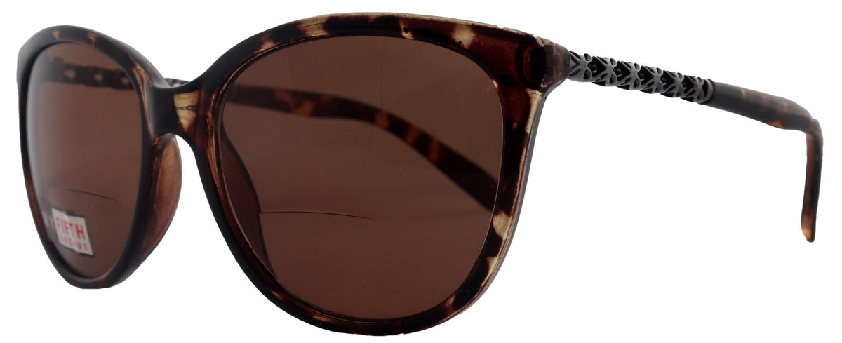 Iris, High-End Line Bifocal (Clear On Top) Sun Readers for Women OR Non-Bifocal Readers Sunglasses (Brown Tortoiseshell ) NY Fifth Avenue by NY Fifth Avenue