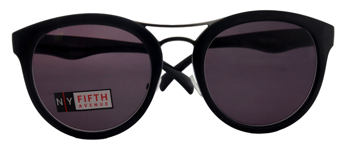 Valencia, High-End Line Bifocal (Clear On Top) Sun Readers for Women OR Non-Bifocal Readers Sunglasses (Black ) NY Fifth Avenue by NY Fifth Avenue
