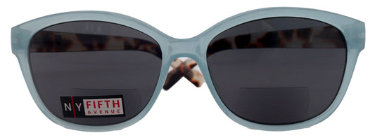 Savannah, High-End Line Bifocal (Clear On Top) Sun Readers for Women OR Non-Bifocal Readers Sunglasses (Blue Tortoiseshell ) NY Fifth Avenue by NY Fifth Avenue