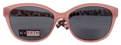Savannah, High-End Line Bifocal (Clear On Top) Sun Readers for Women OR Non-Bifocal Readers Sunglasses (Pink Tortoiseshell ) NY Fifth Avenue by NY Fifth Avenue