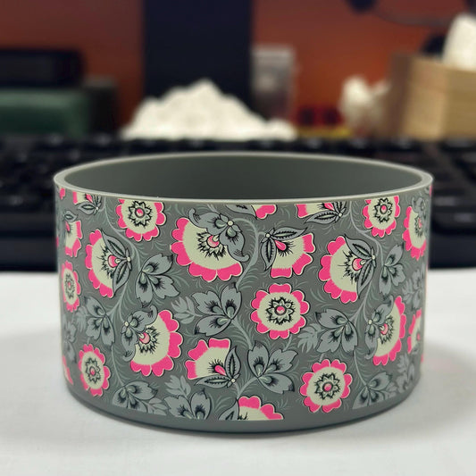 Pinkin' Gray Silicone Boot Bumper Sleeve for Tumblers by THE SALTY CHIC