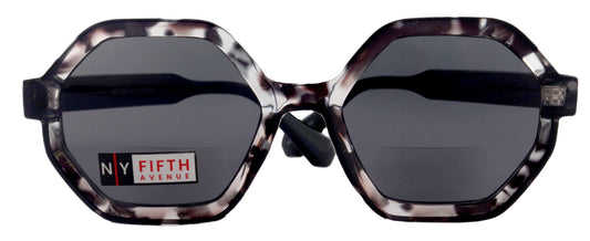 Heptagon, High-End Line Bifocal (Clear On Top) Sun Readers Unixes OR Non-Bifocal Readers Sunglasses (GreyTortoiseshell) NY Fifth Avenue by NY Fifth Avenue