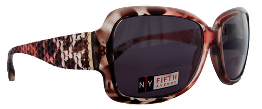Olympia, High-End Line Bifocal (Clear On Top) Sun Readers for Women (Pink Tortoiseshell) NY Fifth Avenue by NY Fifth Avenue
