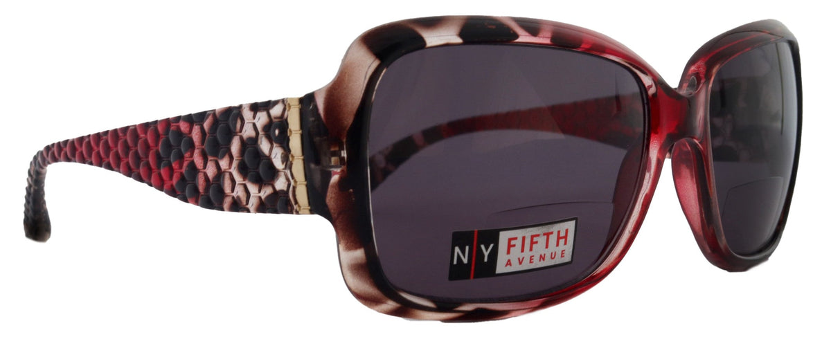 Olympia, High-End Line Bifocal (Clear On Top) Sun Readers for Women OR Non-Bifocal Readers Sunglasses (Pink Tortoiseshell) NY Fifth Avenue by NY Fifth Avenue