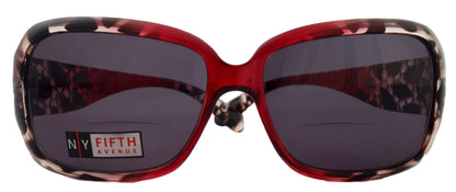 Olympia, High-End Line Bifocal (Clear On Top) Sun Readers for Women OR Non-Bifocal Readers Sunglasses (Pink Tortoiseshell) NY Fifth Avenue by NY Fifth Avenue