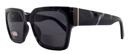 Minerva, High-End Line Bifocal (Clear On Top) Sun Readers for Women OR Non-Bifocal Readers Sunglasses (Black Marble) NY Fifth Avenue by NY Fifth Avenue