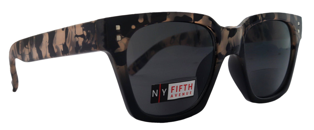 Ravello, High-End Line Bifocal (Clear On Top) Sun Readers for Women OR Non-Bifocal Readers Sunglasses (Tortoiseshell Black ) NY Fifth Avenue by NY Fifth Avenue