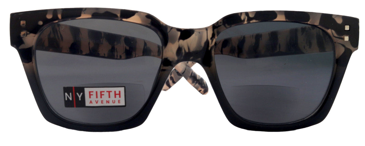 Ravello, High-End Line Bifocal (Clear On Top) Sun Readers for Women OR Non-Bifocal Readers Sunglasses (Tortoiseshell Black ) NY Fifth Avenue by NY Fifth Avenue