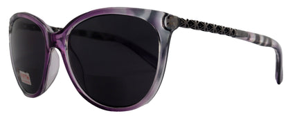 Iris, High-End Line Bifocal (Clear On Top) Sun Readers for Women OR Non-Bifocal Readers Sunglasses (Purple W Grey) NY Fifth Avenue by NY Fifth Avenue