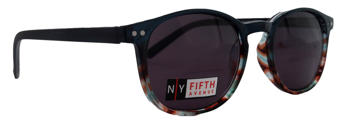 Ravenna, High-End Line Bifocal (Clear On Top) Sun Readers for Women OR Non-Bifocal Readers Sunglasses (Blue ) NY Fifth Avenue by NY Fifth Avenue