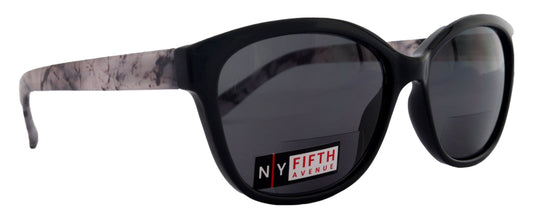 Savannah, High-End Line Bifocal (Clear On Top) Sun Readers for Women OR Non-Bifocal Readers Sunglasses (Black Marble ) NY Fifth Avenue by NY Fifth Avenue