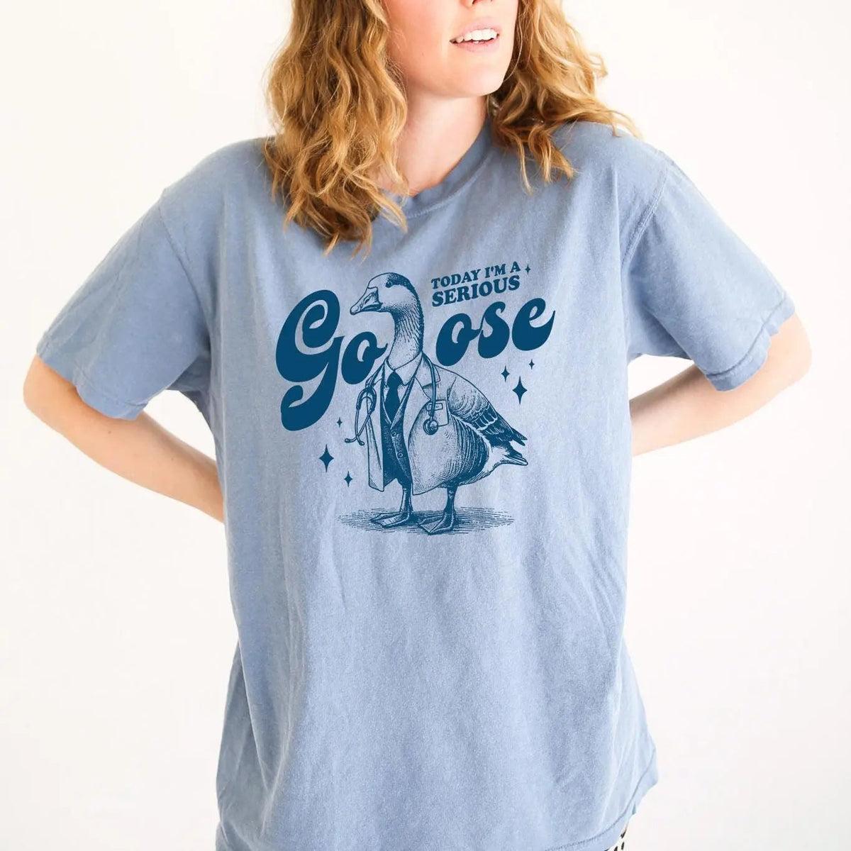 Serious Goose Shirt - Comfort Colors Funny Tshirt Women - Meme Shirt - Silly Goose Tee by Joyful Moose