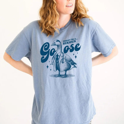 Serious Goose Shirt - Comfort Colors Funny Tshirt Women - Meme Shirt - Silly Goose Tee by Joyful Moose