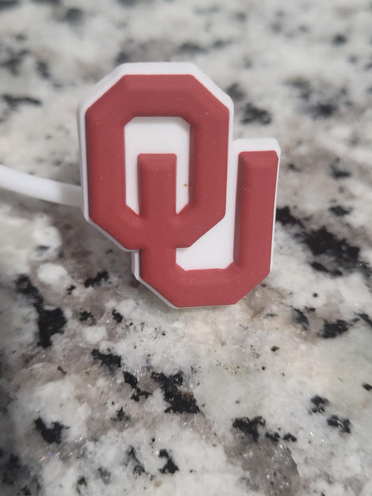 Boomer Sooner 10mm silicone straw topper by THE SALTY CHIC