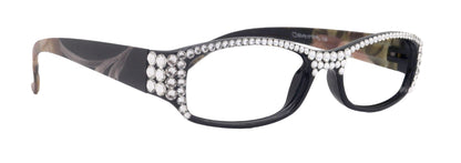 Rosie Bling Reading Glasses Women W (Clear ) Genuine European Crystals (Black ) NY Fifth Avenue by NY Fifth Avenue