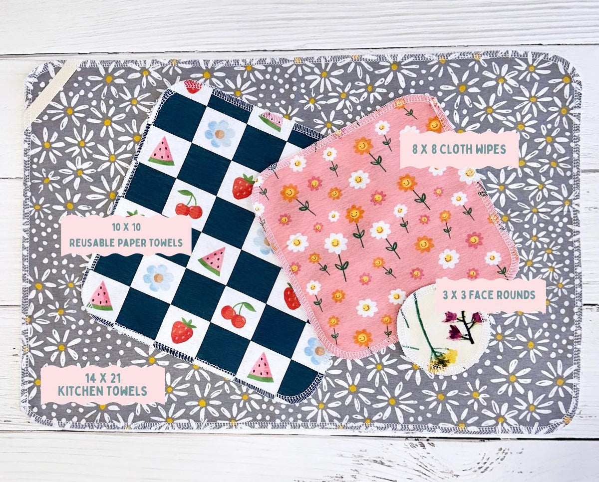 Reusable paper towels, Arbor Hibiscus – view 7