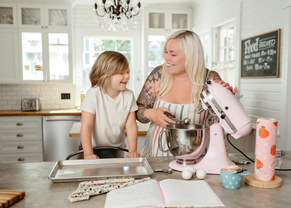 Reusable paper towels, Minty Florals – view 5