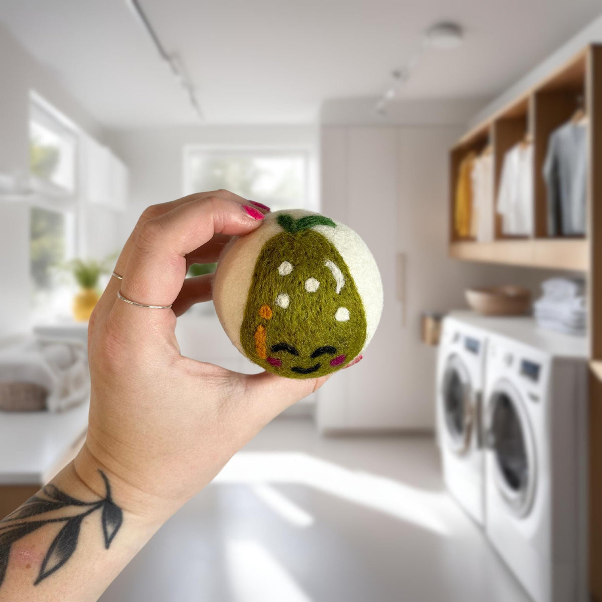 Wool dryer balls, Peary Cute – view 2