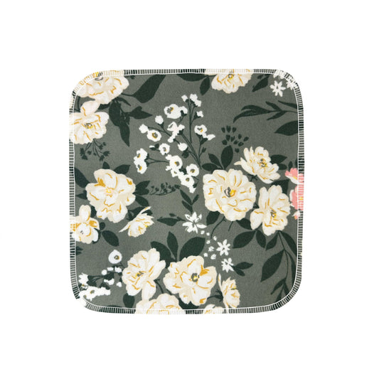 Reusable flannel paper towels in Garden Sonnet