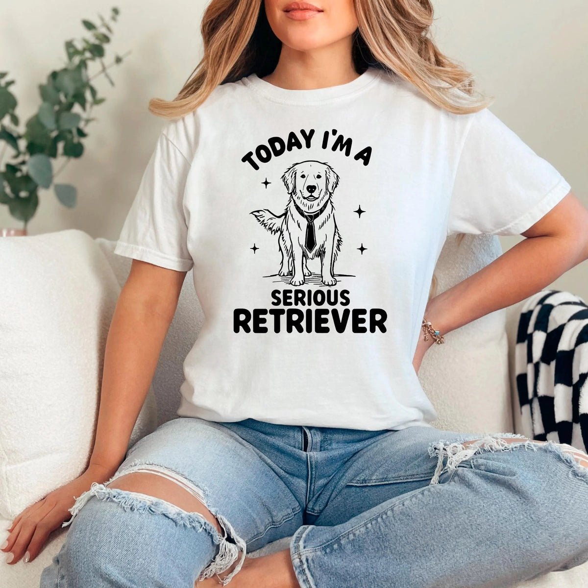 Funny I'm a Serious Retriever Comfort Colors Tee, golden retriever shirt, Labrador Retriever Mom t-hirt, Dog Dad Gift by Joyful Moose