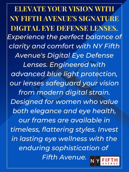 Custom lens Order, Blue Light Blocking Lens Upgrade (Customize) by NY Fifth Avenue