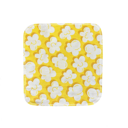 Reusable flannel paper towels in Popcorn