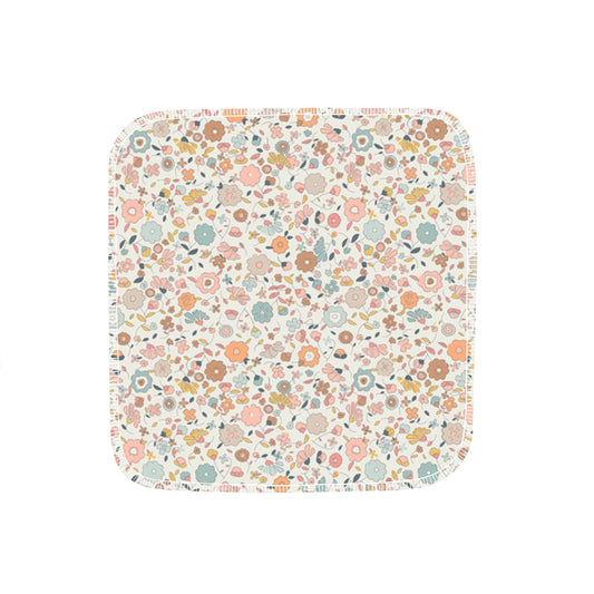 Reusable flannel paper towels in Itsy Florals