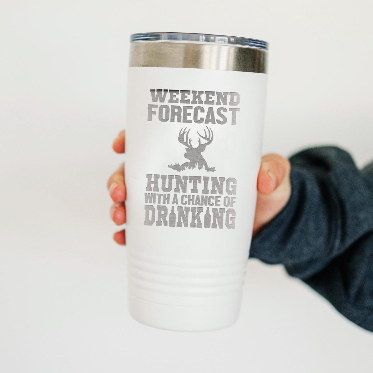 Hunting Tumbler with Humorous Quote, Gift for Him, Deer and Duck Hunting, Outdoor Enthusiast Drinkware by Joyful Moose