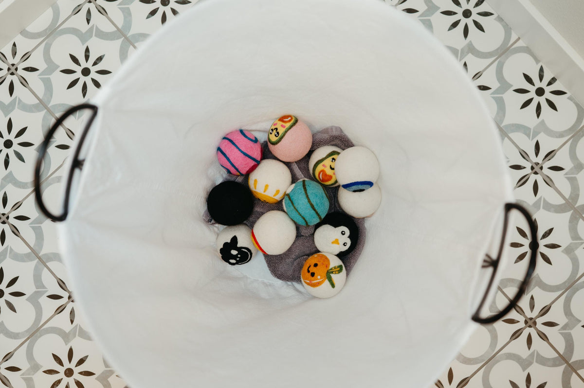 Wool dryer balls, Whimsical Watermelon – view 6
