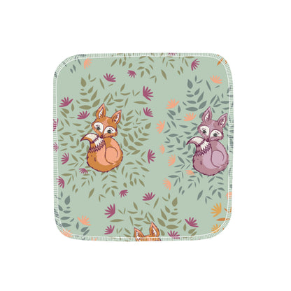 Reusable flannel paper towels in Friendly Fox