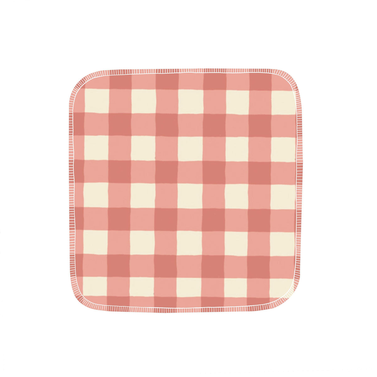 Reusable flannel paper towels in Picnic Dreams