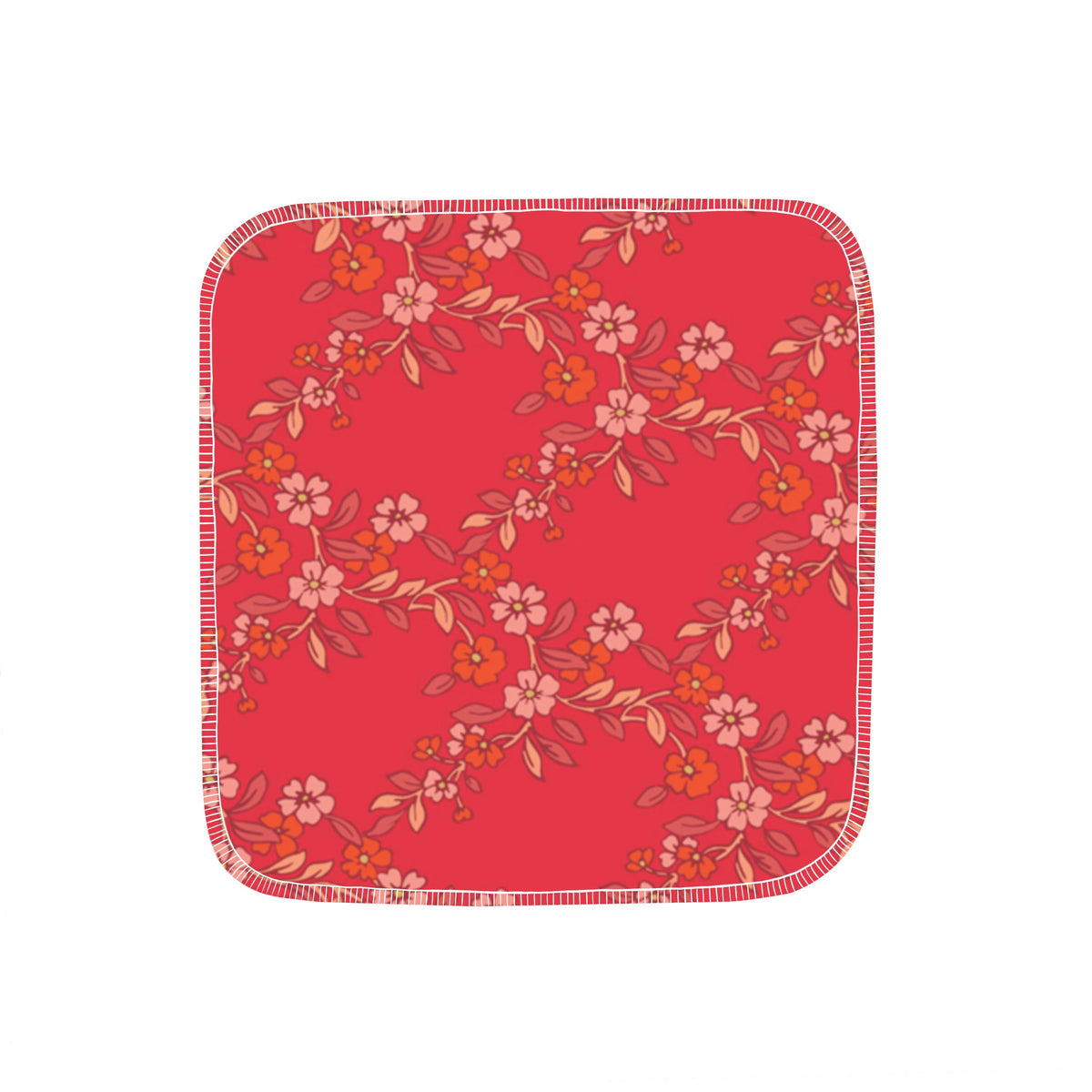 Reusable flannel paper towels in Arbor Hibiscus