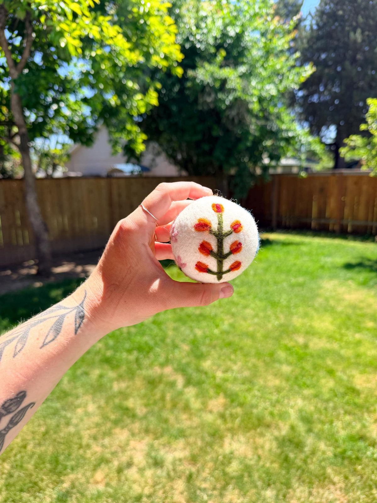 Wool dryer balls, Florals – view 3