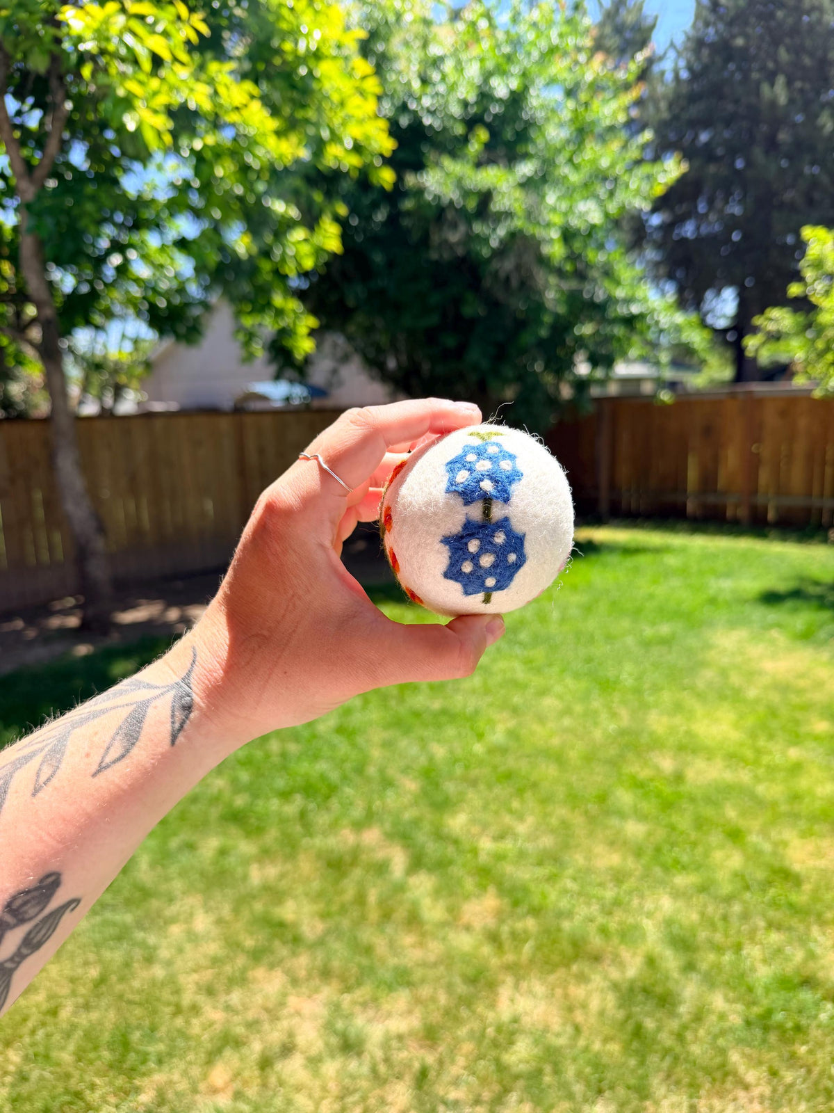Wool dryer balls, Florals – view 2