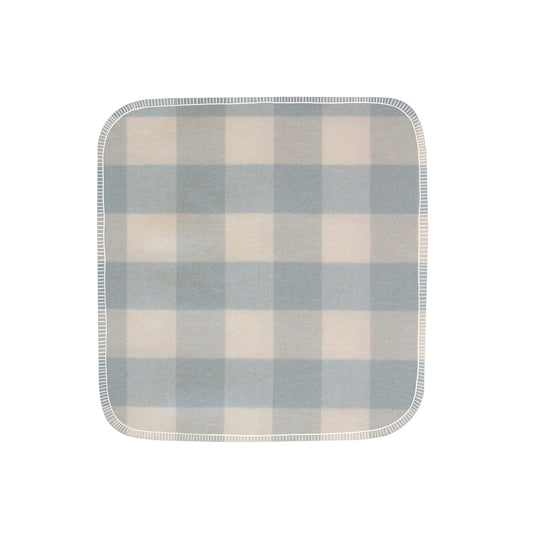 Reusable flannel paper towels in Blue Buffalo Check