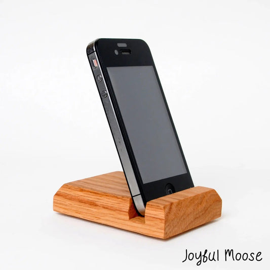 Wooden iPhone Stand - Wood iPhone Holder by Joyful Moose