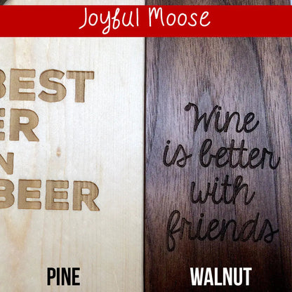 Custom Garage Sign – Personalized Wood Sign with Rustic Bottle Opener & Workshop Wall Art by Joyful Moose