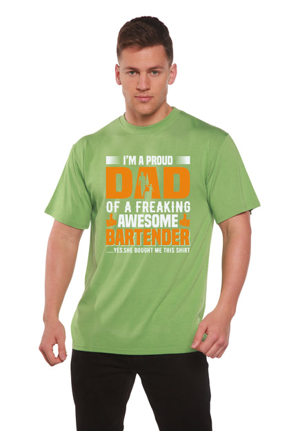 I'm a Proud Dad men's bamboo graphic T-shirt – view 6